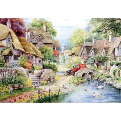 Puzzle The-House-of-Puzzles-1431 XXL Teile - River Cottage