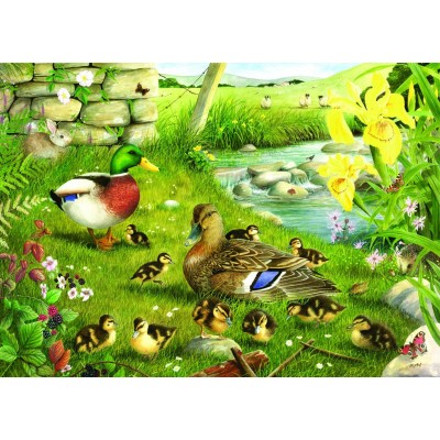 Puzzle The-House-of-Puzzles-1608 XXL Teile - Ducks To Water