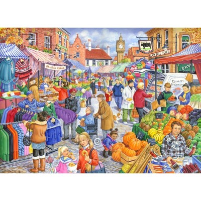 Puzzle The-House-of-Puzzles-2452 XXL Teile - Market Day