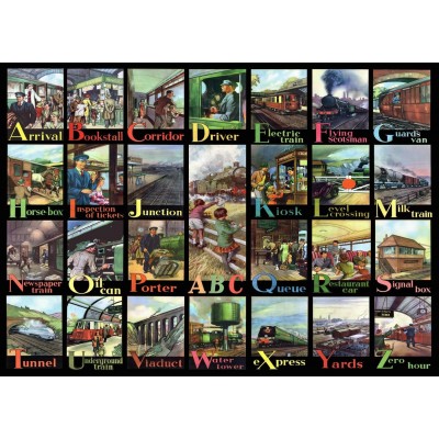 Puzzle The-House-of-Puzzles-3718 XXL Teile - A to Z of Rail
