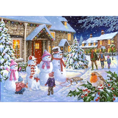 Puzzle The-House-of-Puzzles-4258 Snow Family