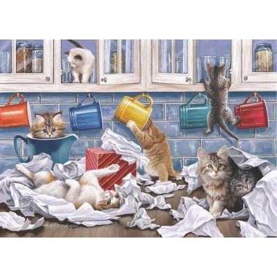 Puzzle The-House-of-Puzzles-4784 XXL Teile - Darley Collection - Kitty Litter