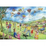 Puzzle   XXL Teile - Darley Collection - Let's Go Fly a Kite