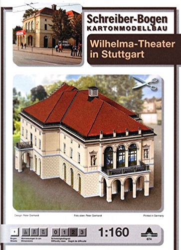 Puzzle Schreiber-Bogen-674 Kartonmodelbau: Wilhelma-Theater Stuttgart