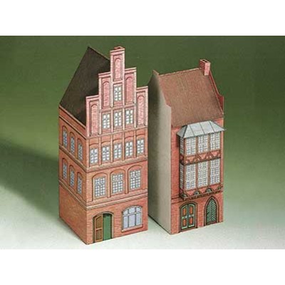 Puzzle Schreiber-Bogen-71517 Kartonmodelbau: Zwei Häuser aus Lüneburg