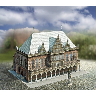 Puzzle Schreiber-Bogen-720 Kartonmodelbau:  Altes Rathaus in Bremen