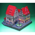Puzzle   Kartonmodelbau: Marienapotheke und Gewerbehalle (Rothenburg o.d. Tauber)