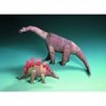 Puzzle   Kartonmodelbau: Zwei Dinosaurier