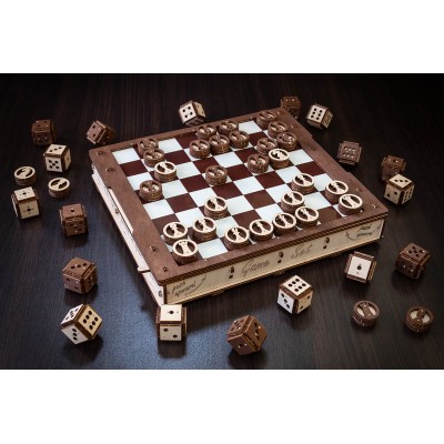 Eco-Wood-Art-58 Mechanical 3D-puzzle of the Classic Board Games
