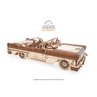 Ugears-12096 3D Holzpuzzle - Dream Cabriolet VM-05