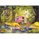 Puzzle  Alipson-Puzzle-50050 Campingplatz der Feen mit Freunden des Waldes