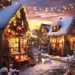 Puzzle  Alipson-Puzzle-50057 Weihnachtshaus