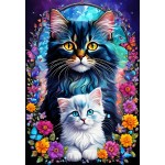 Puzzle  Alipson-Puzzle-F-50116 Katzen - Mutterliebe Kollektion