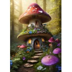 Puzzle  Alipson-Puzzle-F-50176 Maison Champignon des Sous-Bois