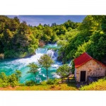 Puzzle   Krka-Wasserfälle, Kroatien