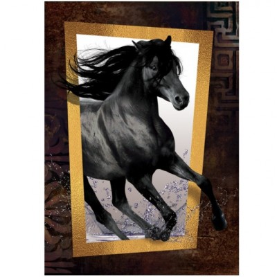 Puzzle Art-Puzzle-4376 Black Horse