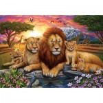 Puzzle  Art-Puzzle-5221 Lion Family