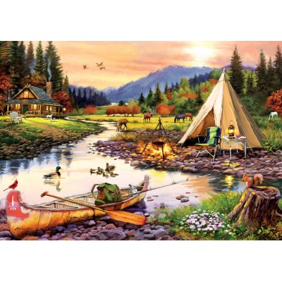 Puzzle Art-Puzzle-5520 Camping Freunde