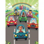   Wooden Puzzle - Cute Drivers