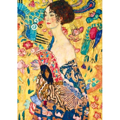 Puzzle Art-by-Bluebird-60095 Gustave Klimt - Lady with Fan, 1918