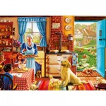 Puzzle  Bluebird-Puzzle-F-90661 Cottage Interior
