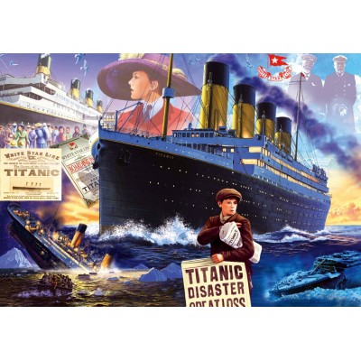 Puzzle Bluebird-Puzzle-F-90665 Titanic