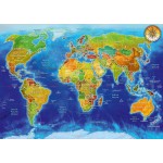 Puzzle  Bluebird-Puzzle-F-90879 World Geo-Political Map