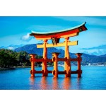 Puzzle  Bluebird-Puzzle-F-90881 The torii of Itsukushima Shrine