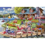 Puzzle  Bluebird-Puzzle-F-90925 Lake View Cabin Mountain Time