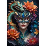 Puzzle  Bluebird-Puzzle-F-90926 Lady with a Dragon