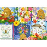 Puzzle  Bluebird-Puzzle-F-90996 Bienenstöcke und Bienen