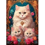 Puzzle  Bluebird-Puzzle-F-91006 Katzen-Trio
