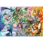 Puzzle  Bluebird-Puzzle-F-91028 Feen-Jahreszeiten