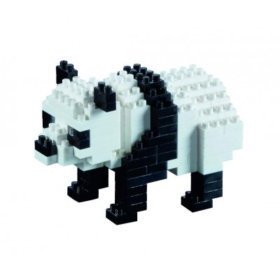 Brixies-57840 Nano 3D Puzzle - Panda Bär