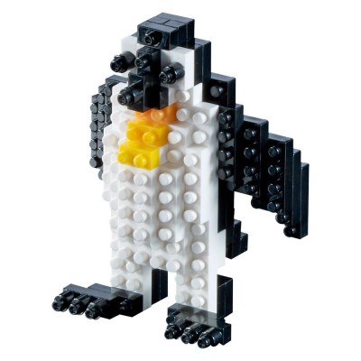 Brixies-58174 Nano Puzzle 3D - Pinguin (Level 1)