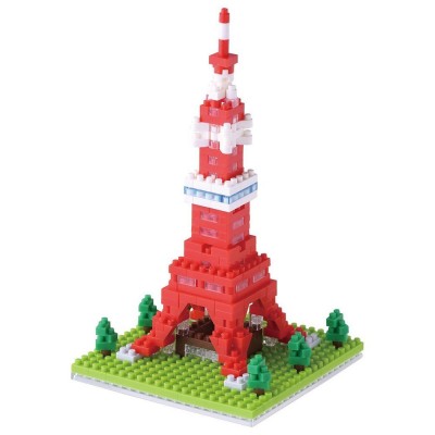Brixies-58205 Nano 3D Puzzle - Tokio Tower (Level 3)