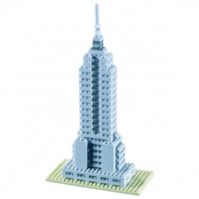 Brixies-58247 Nano 3D Puzzle - Empire State Building (Level 3)