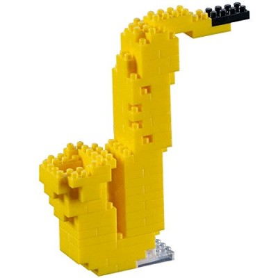 Brixies-58617 Nano 3D Puzzle - Saxophon (Level 2)
