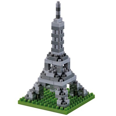 Brixies-58724 Nano 3D Puzzle - Großer Eiffelturm (Level 3)