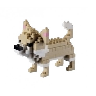 Brixies-58776 3D Nano Puzzle - Chihuahua