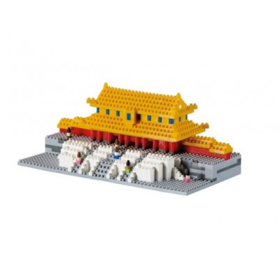Brixies-58784 Nano 3D Puzzle - Forbidden City (Level 3)
