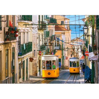 Puzzle Castorland-104260 Lisbon Trams, Portugal