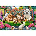 Puzzle  Castorland-104406 Pets in the Park