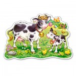 Puzzle  Castorland-120062 XXL Teile - Kühe auf der Weide
