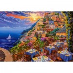 Puzzle  Castorland-152209 Romantischer Abend in Positano