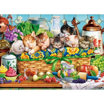 Puzzle Castorland-222278 Napping Kittens