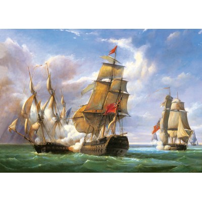 Puzzle Castorland-300037 Vessels: Die Schlacht von Trafalgar