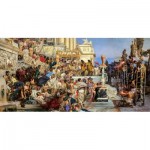 Puzzle  Castorland-400423 Art Collection - Die Fackeln des Nero, Henryk Siemiradzki