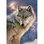 Puzzle  Castorland-52431 Einsamer Wolf