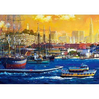 Puzzle Castorland-53735 Hafen von San Francisco